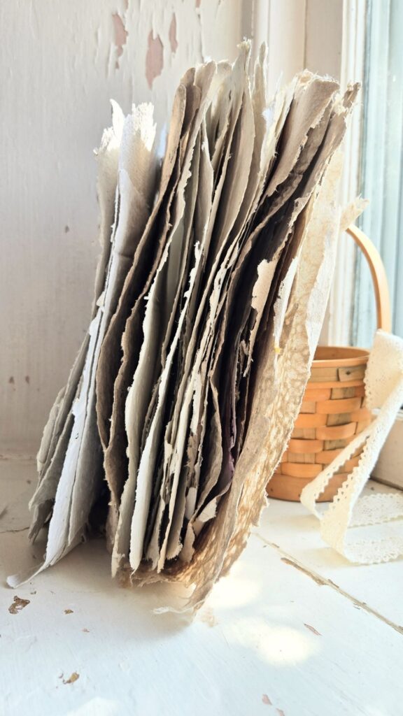 A Stack of Handmade Paper